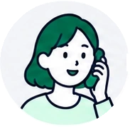 電話をかける入居者