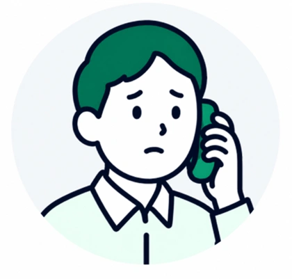電話がつながらず困っている入居者